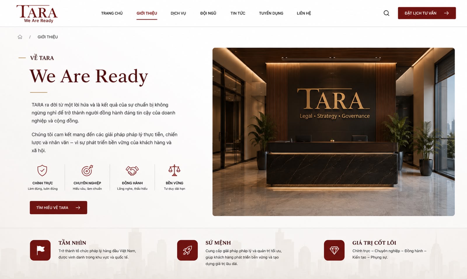 Văn phòng TARA LAW — Legal, Strategy, Governance